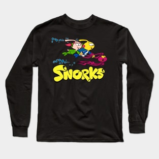 Sea son of Fun Commemorate the Playful Antics and Oceanic Adventures of Snorks Characters on a Tee Long Sleeve T-Shirt